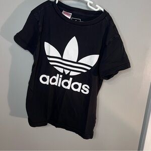 Adidas black and white t shirt